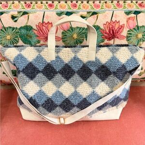 Anthropologie Alpine Sherpa Weekender Bag